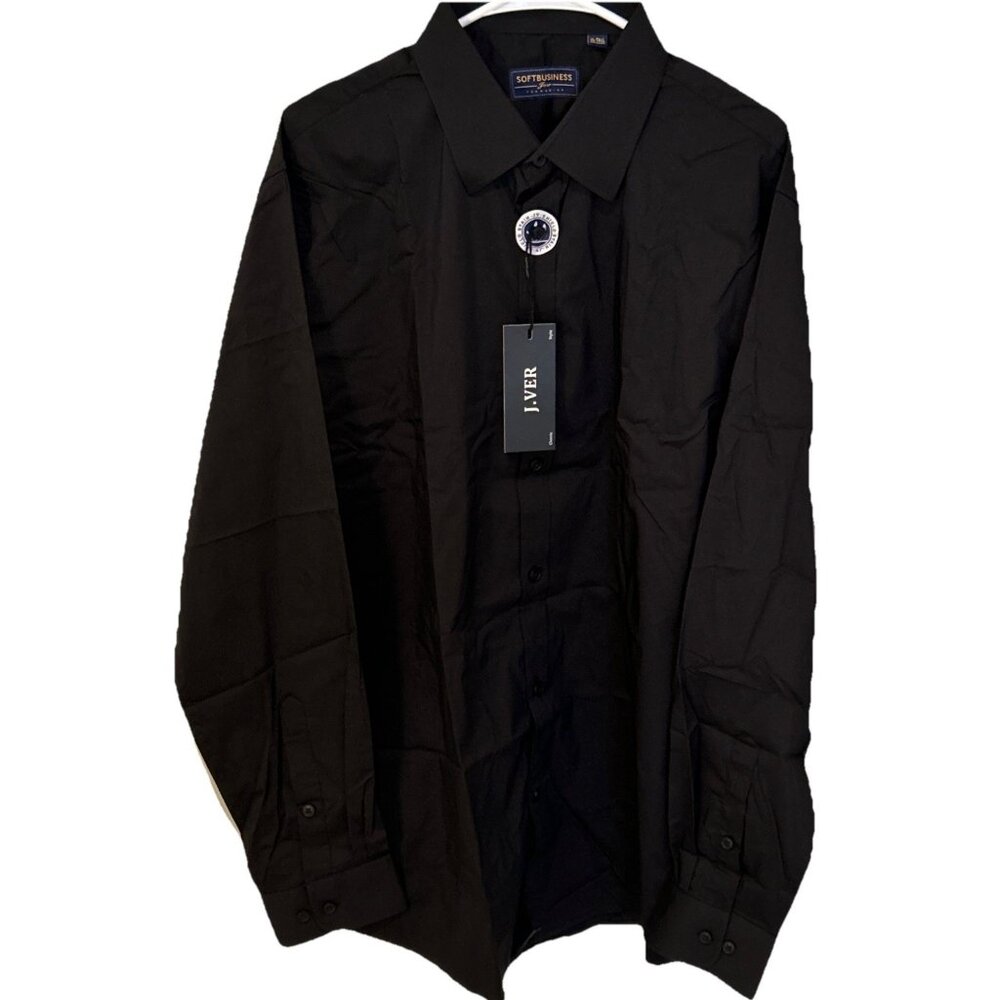 J.VER Men's XLT Soft Business Tech Shirt Long Sleeve